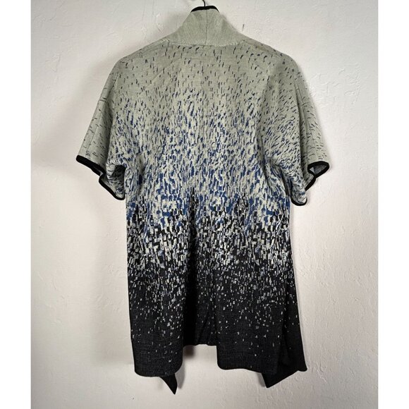 Misook Womens Textured Short-Sleeve Open Front Cardigan Jacket XS Lightweight - Picture 2 of 7